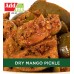 Homemade Dry Mango Pickle with Less Oil 
