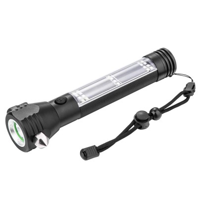 Aluminum 7 Mode Rechargeable Solar LED Torch