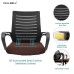 C104 Fabric Mesh Office Chair Medium-Back (Black)