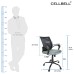 C104 Fabric Mesh Office Chair Medium-Back (Black)