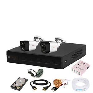 2 Camera Cp Plus 4 Channel HD DVR 1080p Full Combo Set