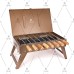  Briefcase Barbeque Grill with 8 Skewers Lowest Price