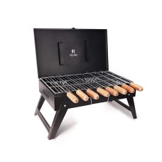  Briefcase Barbeque Grill with 8 Skewers Lowest Price