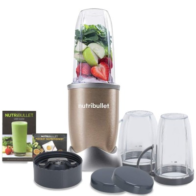 High Speed Blender/Mixer/Smoothie Maker - 900 Watt - 12 Pcs Set;Gold, 3 Jar