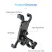 Bike Phone Mount with 360° Rotation Bicycle Phone Mount / Bike 