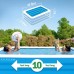 Swimming Pool adults Above Ground, 10Feet-Swimming Pools with Electric Air Pump